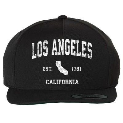 Los Angeles California Ca Vintage Sports Wool Snapback Cap