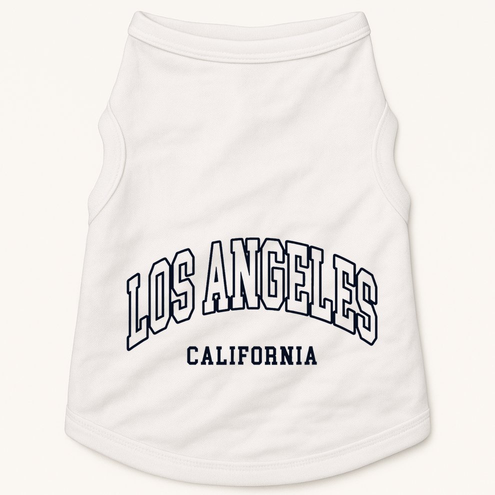 Los Angeles California Throwback Design Classic Doggie Tank