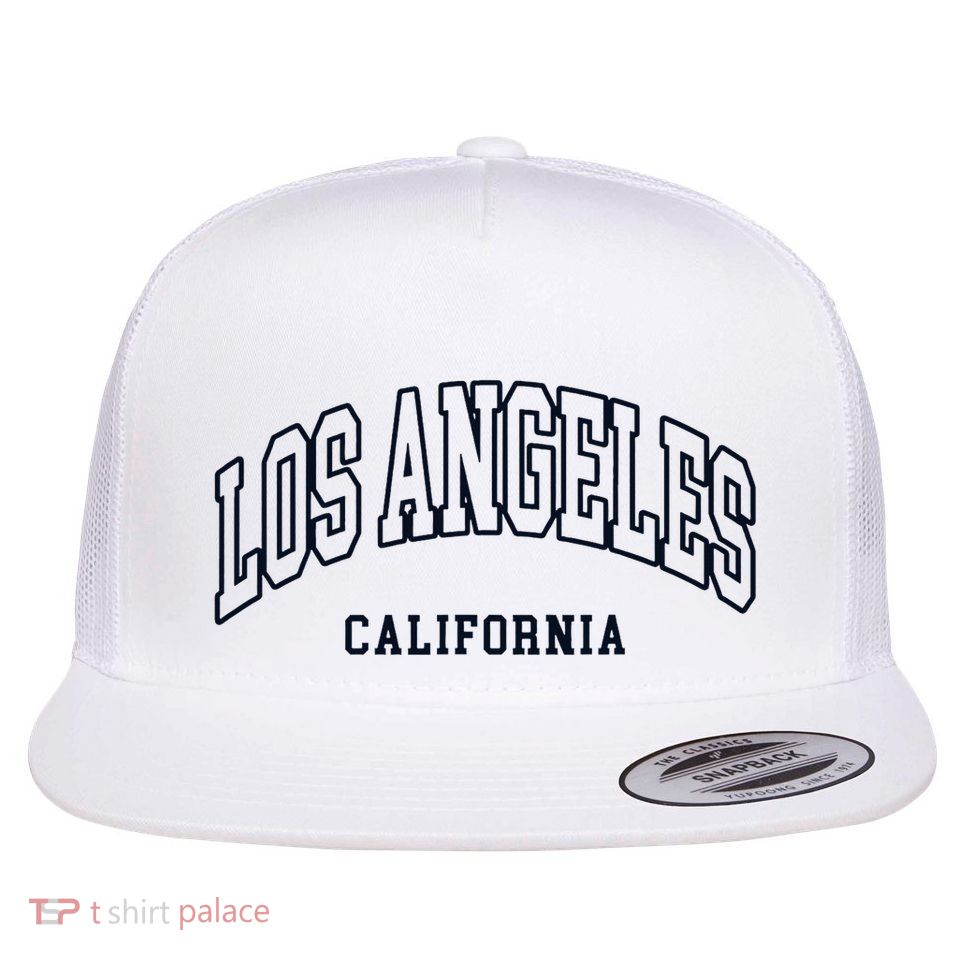 Los Angeles California Throwback Design Classic Flatbill Hat