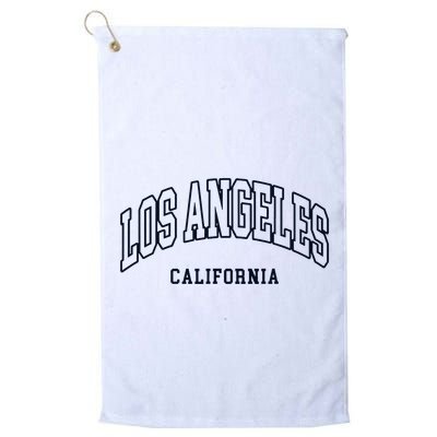 Los Angeles California Throwback Design Classic Golf Towel
