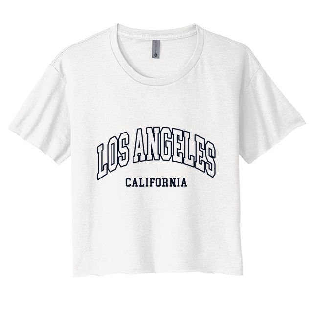 Los Angeles California Throwback Design Classic Crop Top