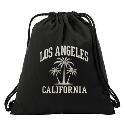 Los Angeles California Drawstring Bag