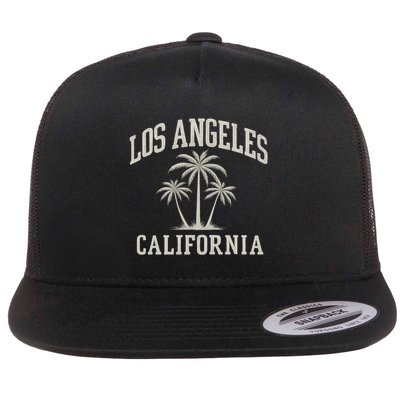Los Angeles California Flat Bill Trucker Hat