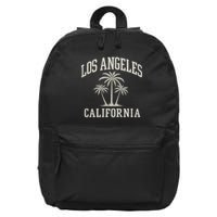 Los Angeles California 16 in Basic Backpack