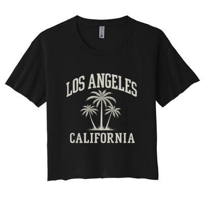 Los Angeles California Women's Crop Top Tee