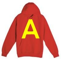 Lettre A Chipmunk Group Matching Halloween Costume Premium Pullover Hoodie