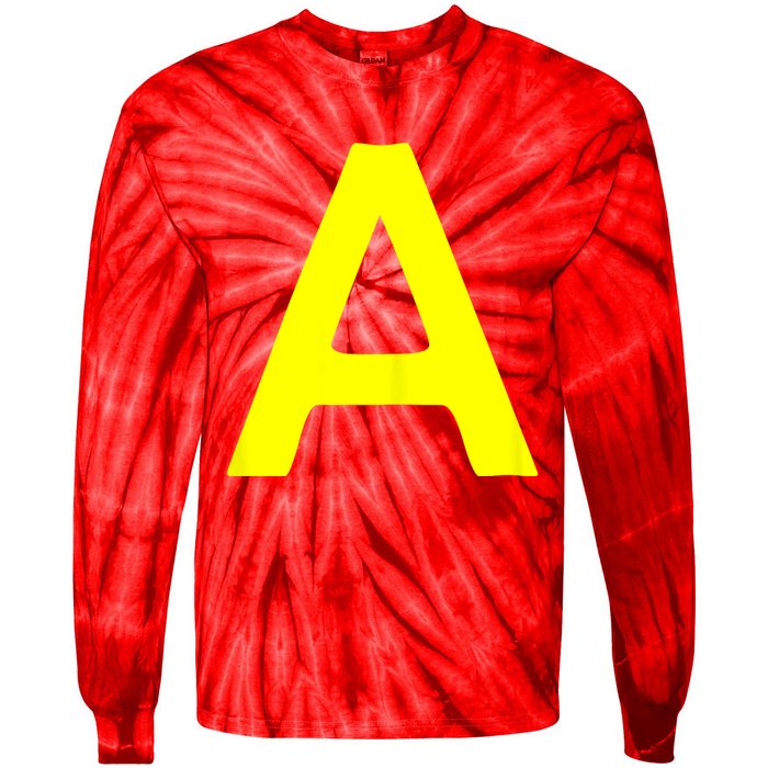 Lettre A Chipmunk Group Matching Halloween Costume Tie-Dye Long Sleeve Shirt