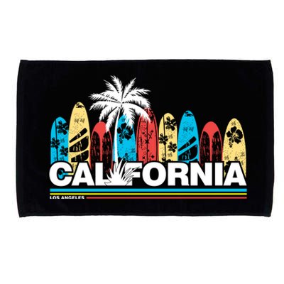 Los Angeles California Surfing Retro Logo Microfiber Hand Towel