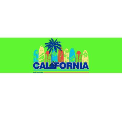 Los Angeles California Surfing Retro Logo Bumper Sticker