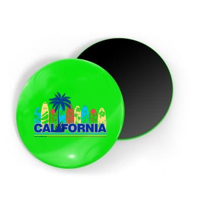 Los Angeles California Surfing Retro Logo Magnet