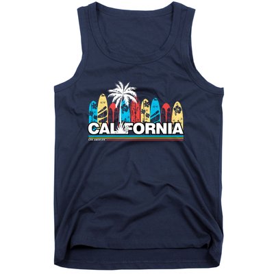 Los Angeles California Surfing Retro Logo Tank Top