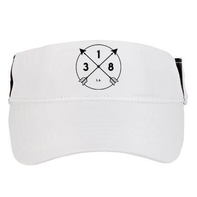 Louisiana Area Code 318 State Pride Souvenir Gift Adult Drive Performance Visor