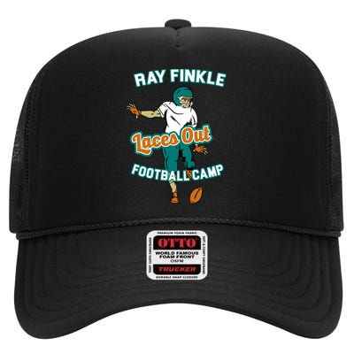 Laces Out Ray Finkle Football Camp High Crown Mesh Back Trucker Hat