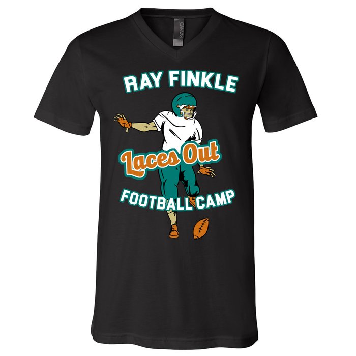 Laces Out Ray Finkle Football Camp V-Neck T-Shirt