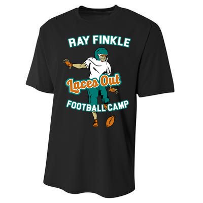 Laces Out Ray Finkle Football Camp Performance Sprint T-Shirt