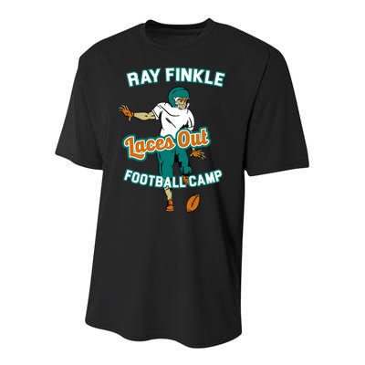 Laces Out Ray Finkle Football Camp Youth Performance Sprint T-Shirt