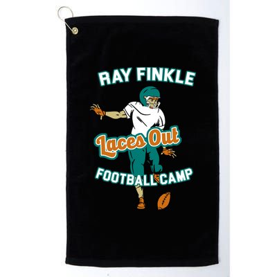 Laces Out Ray Finkle Football Camp Platinum Collection Golf Towel