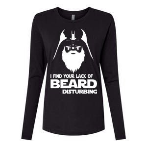 Lack Of Beard Disturbing Womens Cotton Relaxed Long Sleeve T-Shirt