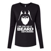 Lack Of Beard Disturbing Womens Cotton Relaxed Long Sleeve T-Shirt