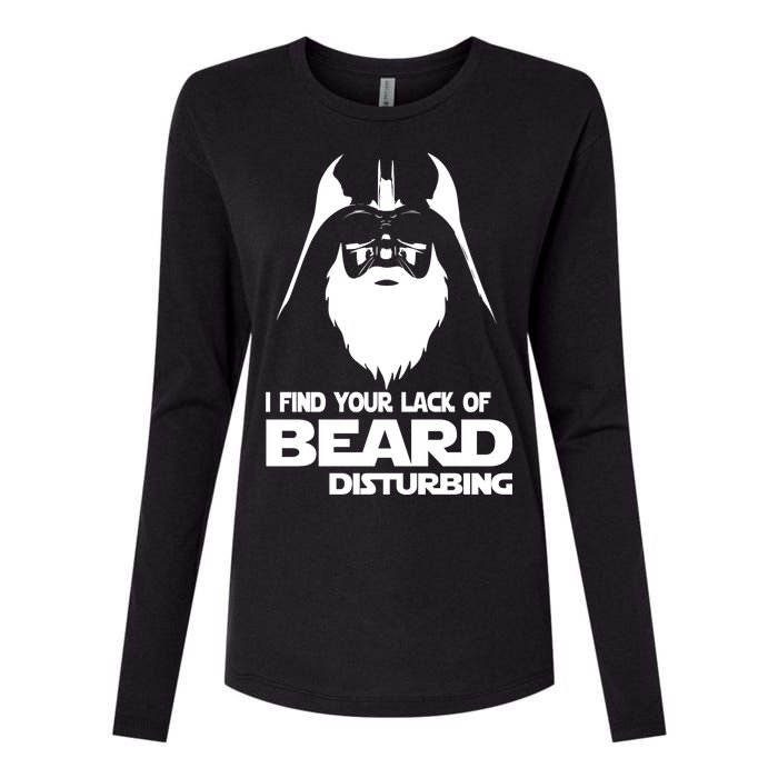 Lack Of Beard Disturbing Womens Cotton Relaxed Long Sleeve T-Shirt