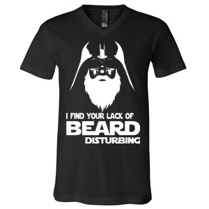 Lack Of Beard Disturbing V-Neck T-Shirt