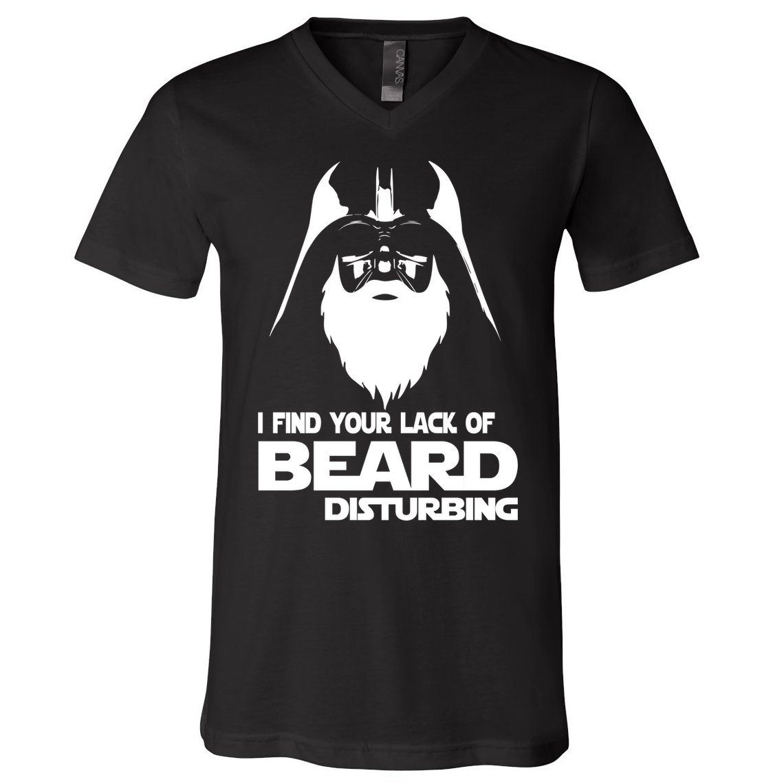 Lack Of Beard Disturbing V-Neck T-Shirt