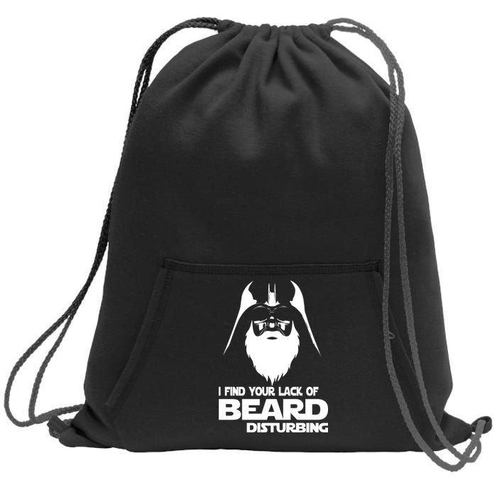 Lack Of Beard Disturbing Sweatshirt Cinch Pack Bag