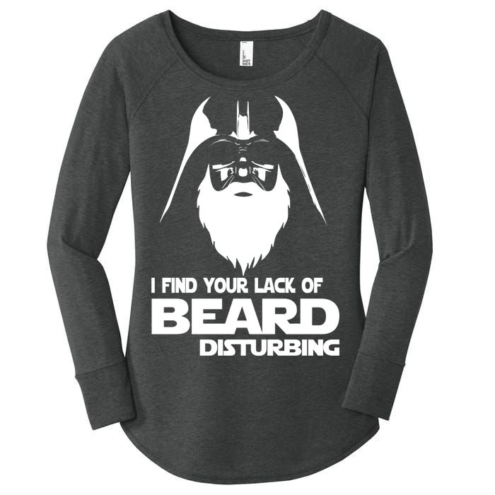 Lack Of Beard Disturbing Women's Perfect Tri Tunic Long Sleeve Shirt