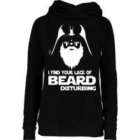 Lack Of Beard Disturbing Womens Funnel Neck Pullover Hood