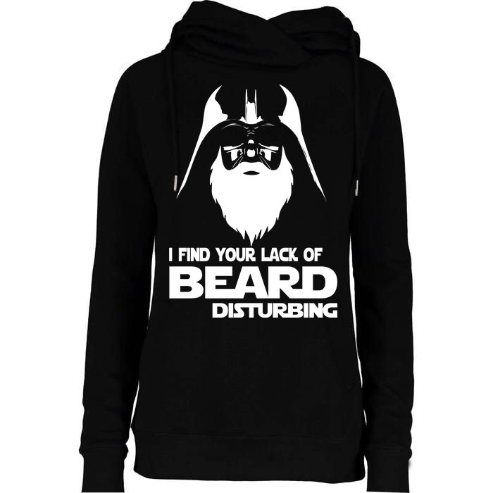 Lack Of Beard Disturbing Womens Funnel Neck Pullover Hood