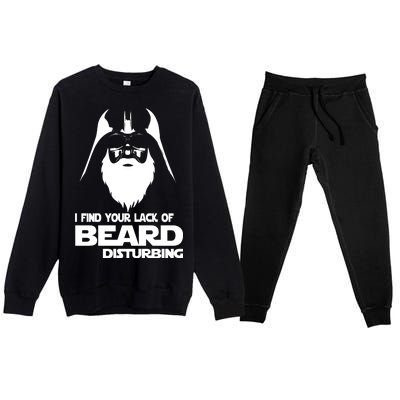 Lack Of Beard Disturbing Premium Crewneck Sweatsuit Set