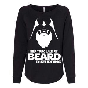 Lack Of Beard Disturbing Womens California Wash Sweatshirt