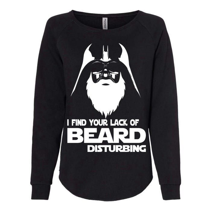 Lack Of Beard Disturbing Womens California Wash Sweatshirt