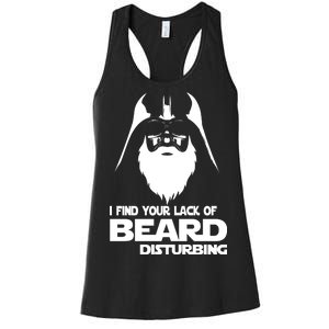 Lack Of Beard Disturbing Women's Racerback Tank