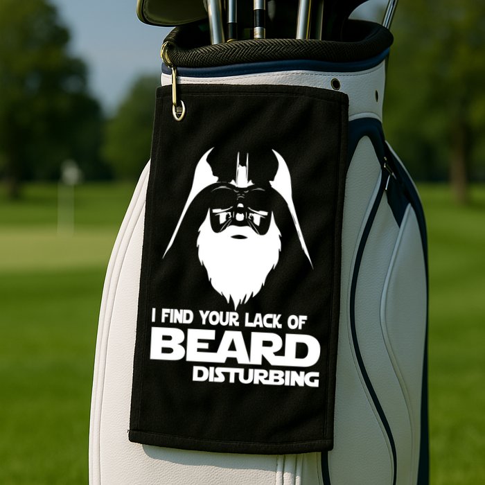 Lack Of Beard Disturbing Golf Towel