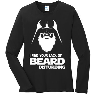 Lack Of Beard Disturbing Ladies Long Sleeve Shirt