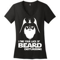 Lack Of Beard Disturbing Women's V-Neck T-Shirt