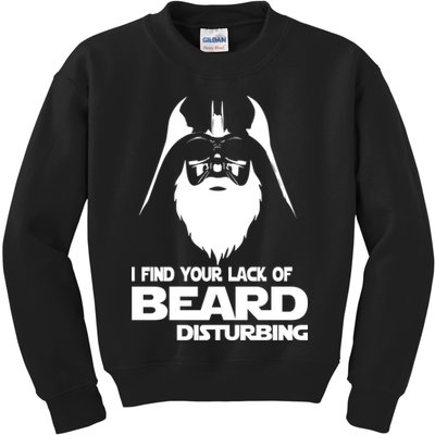 Lack Of Beard Disturbing Kids Sweatshirt