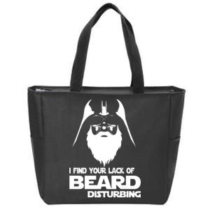 Lack Of Beard Disturbing Zip Tote Bag