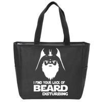 Lack Of Beard Disturbing Zip Tote Bag