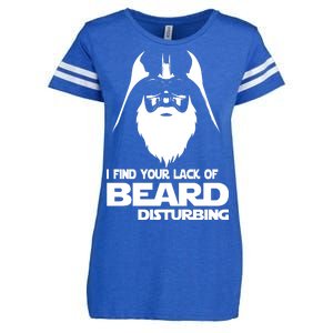 Lack Of Beard Disturbing Enza Ladies Jersey Football T-Shirt