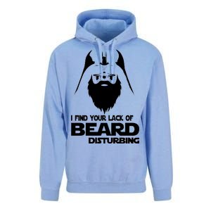 Lack Of Beard Disturbing Unisex Surf Hoodie