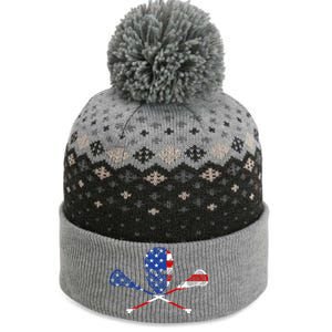 Lacrosse Flag The Baniff Cuffed Pom Beanie