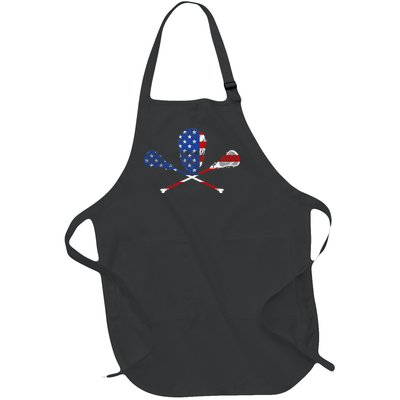 Lacrosse Flag Full-Length Apron With Pockets