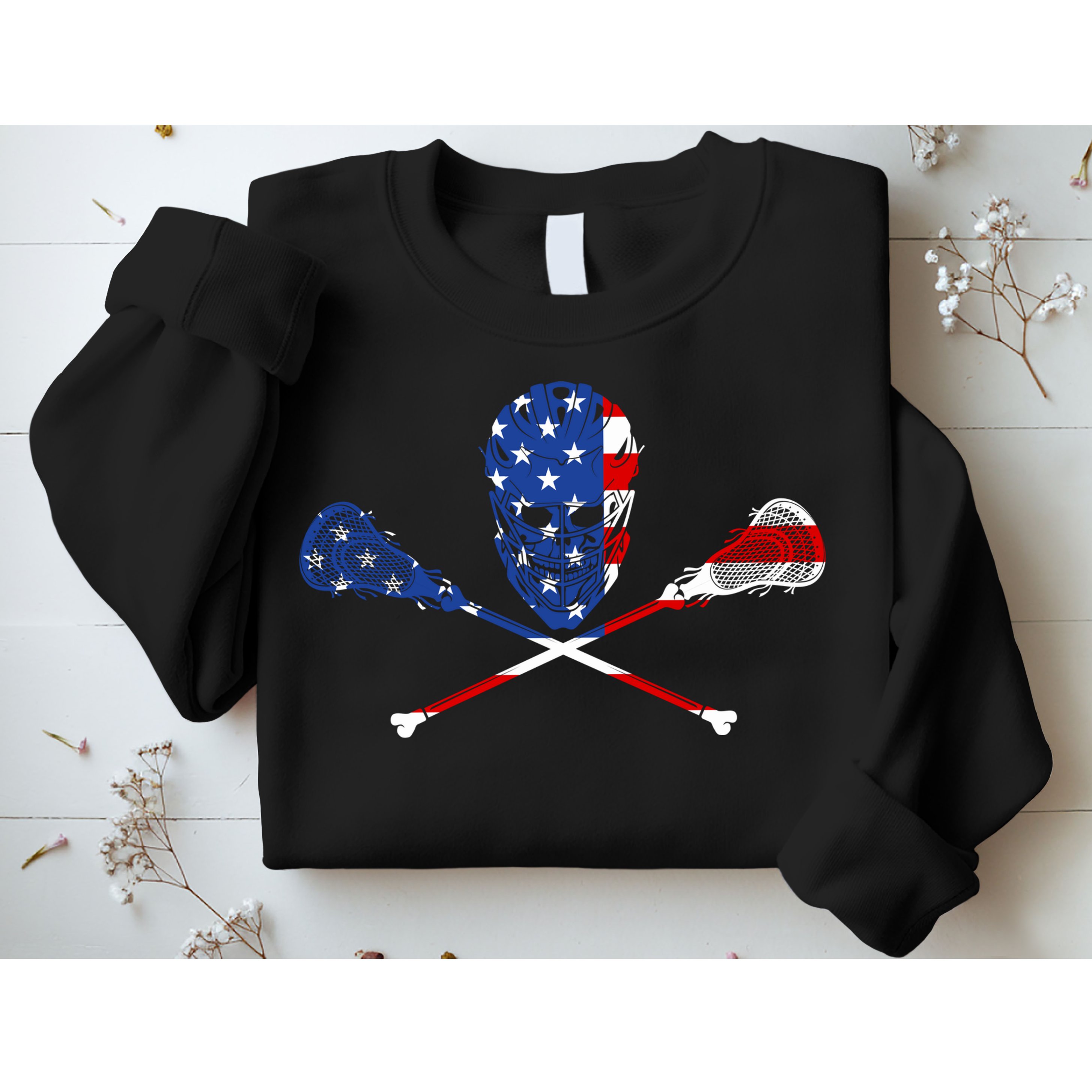 Lacrosse Flag Sweatshirt