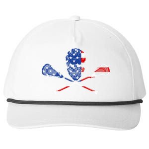 Lacrosse Flag Snapback Five-Panel Rope Hat