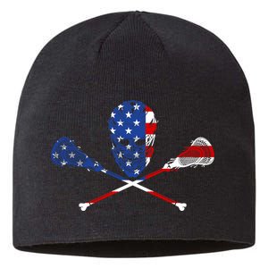 Lacrosse Flag Sustainable Beanie