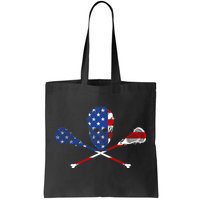 Lacrosse Flag Tote Bag