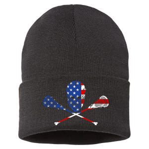 Lacrosse Flag Sustainable Knit Beanie