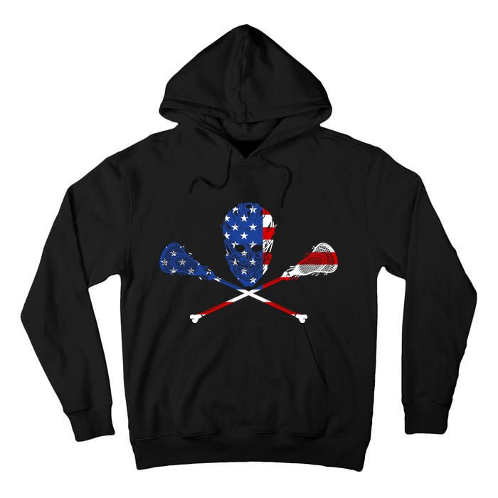 Lacrosse Flag Tall Hoodie